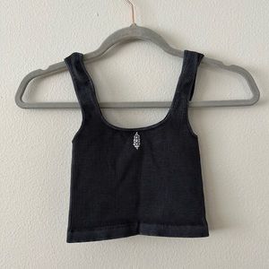 FP Movement Happiness Runs Square Neck Crop washed black size XS/S